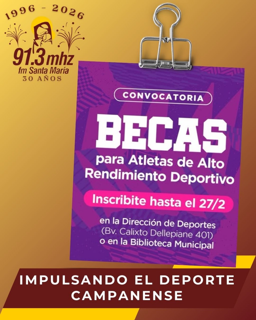 BECAS DEPORTIVAS