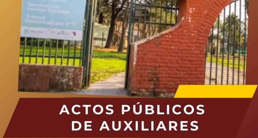ACTOS PÚBLICOS PARA AUXILIARES