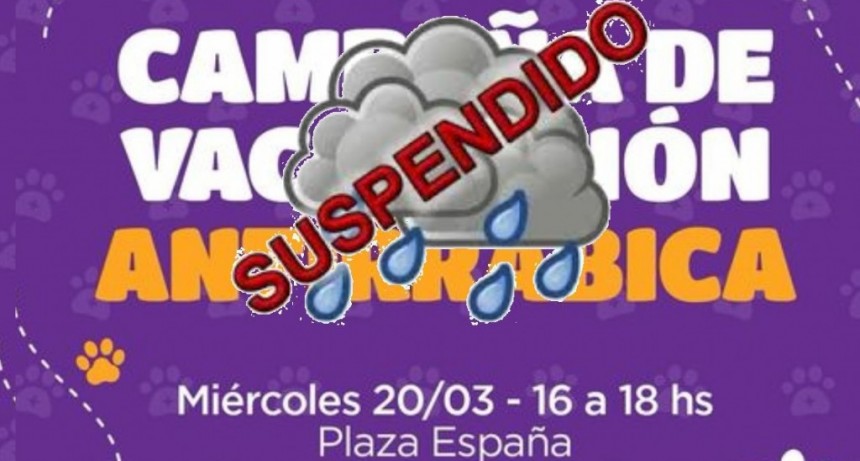 VACUNACIÓN ANTIRRÁBICA REPROGRAMADA