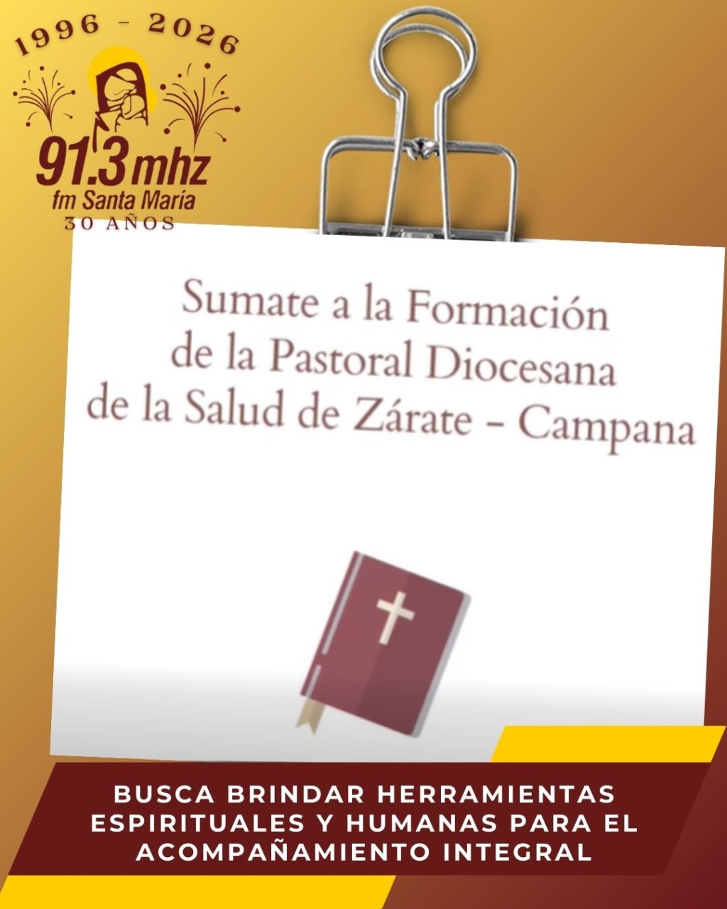 FORMACI&Oacute;N PARA LA PASTORAL DE LA SALUD