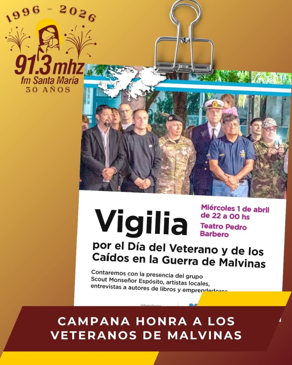 HOMENAJE A LOS VETERANOS DE MALVINAS