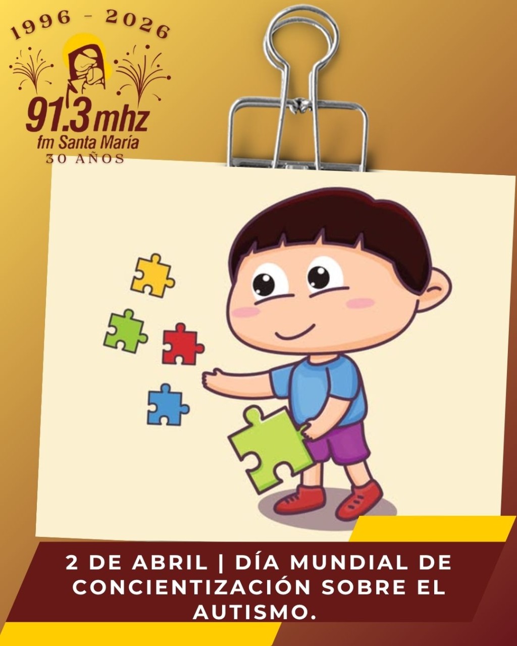 D&Iacute;A MUNDIAL DE CONCIENTIZACI&Oacute;N DEL AUTISMO