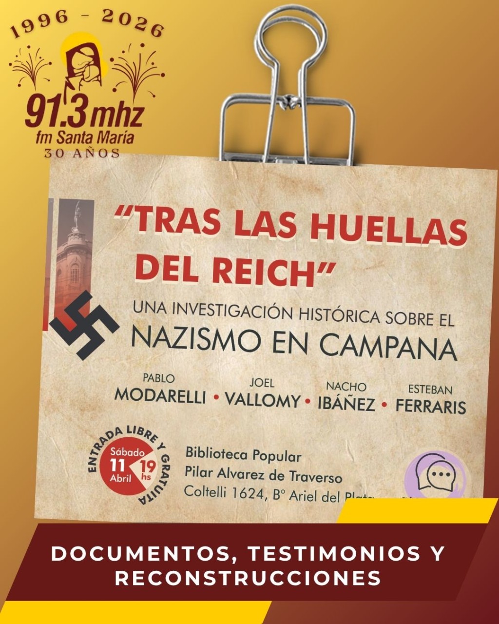 DOCUMENTAL SOBRE EL NAZISMO EN CAMPANA