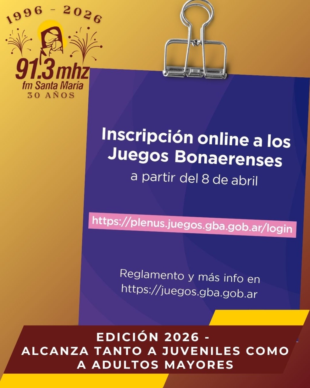 JUEGOS BONAERENSES 2026