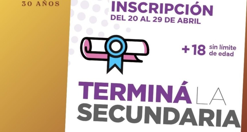 TERMIN&Aacute; LA SECUNDARIA