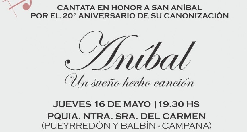 20 AÑOS DE LA CANONIZACIÓN DEL PADRE ANÍBAL