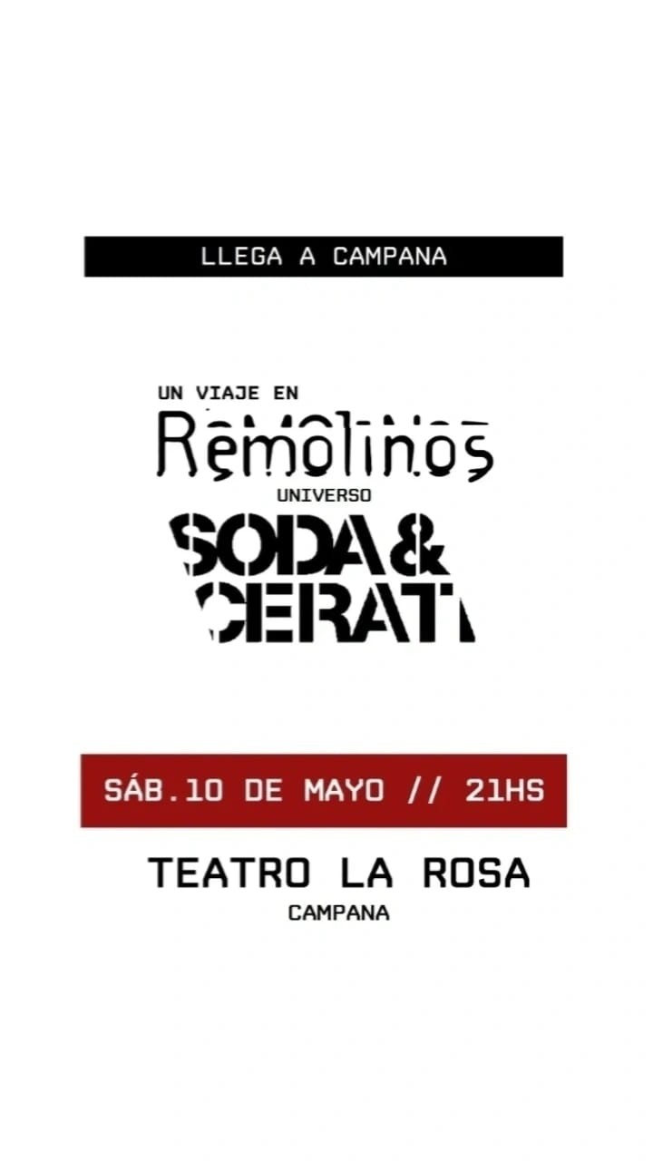 LA MÚSICA DE SODA EN EL TEATRO