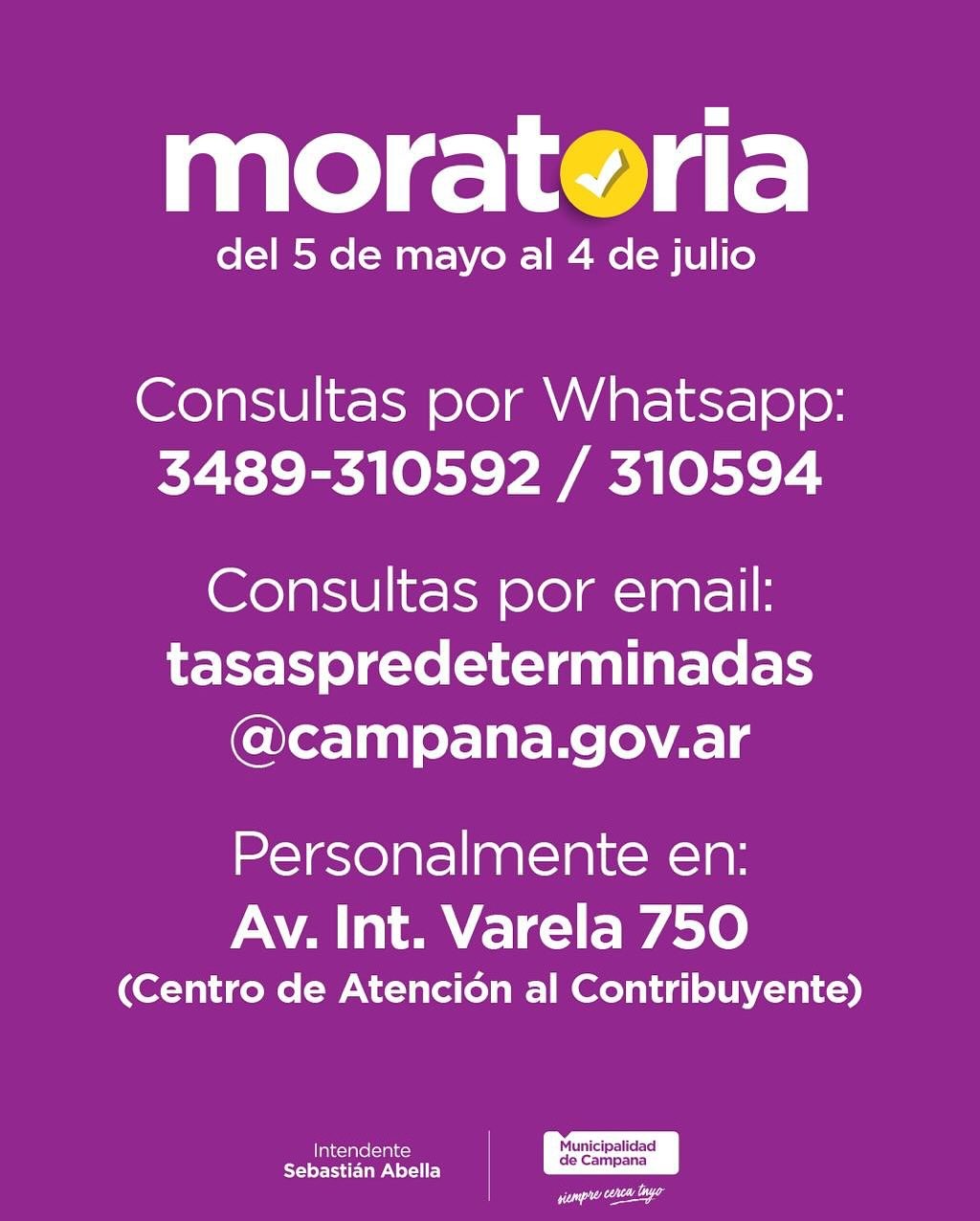 MORATORIA MUNICIPAL