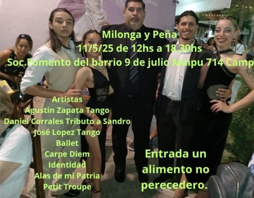PEÑA SOLIDARIA EN EL BARRIO 9 DE JULIO
