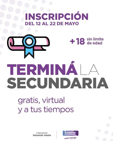 TERMINÁ LA SECUNDARIA