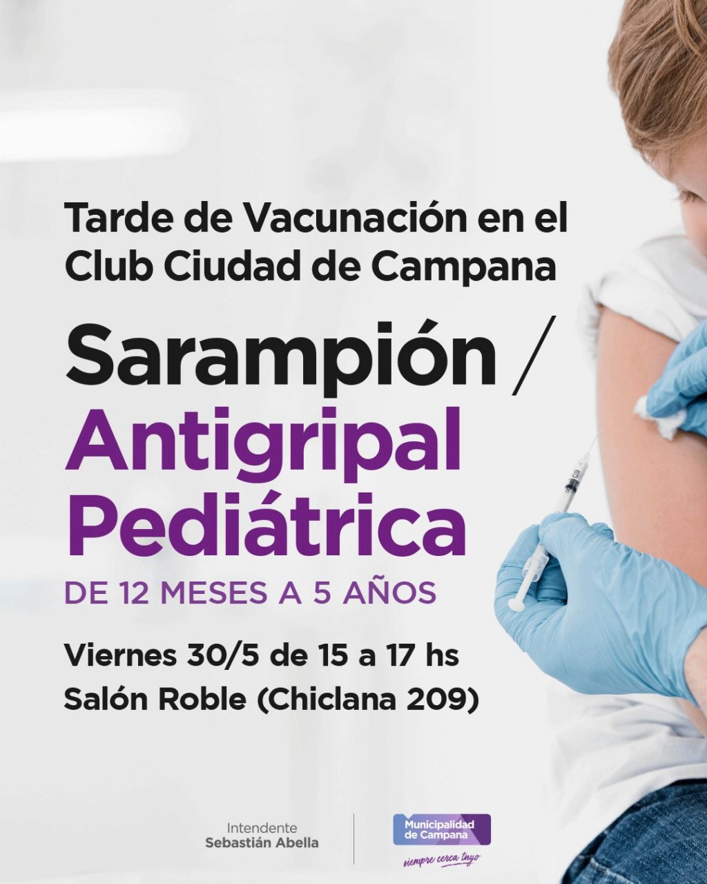 TARDE DE VACUNACIÓN PEDIÁTRICA EN EL CCC