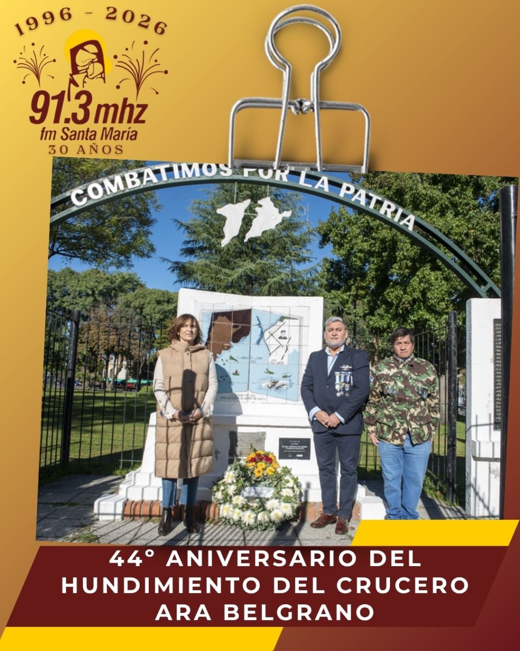 A 44 A&Ntilde;OS DEL HUNDIMIENTO DEL CRUCERO BELGRANO