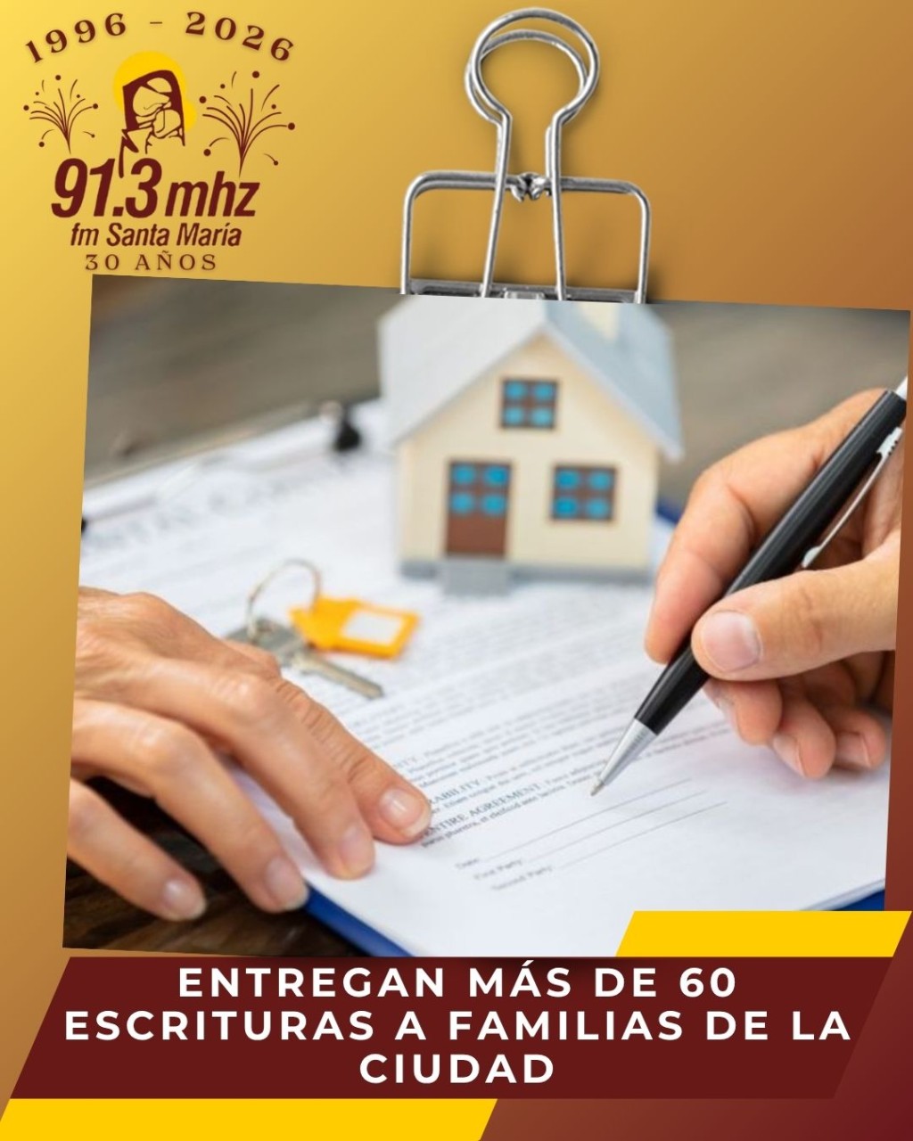 ENTREGA DE ESCRITURAS