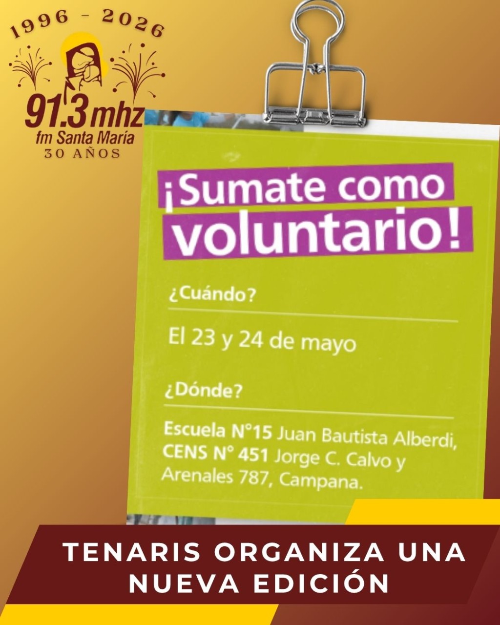VOLUNTARIOS EN ACCI&Oacute;N 2026