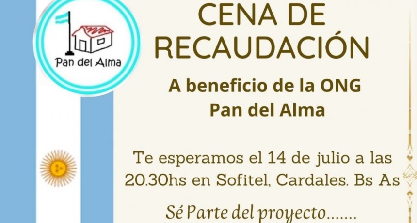 CENA A BENEFICIO DE PAN DEL ALMA