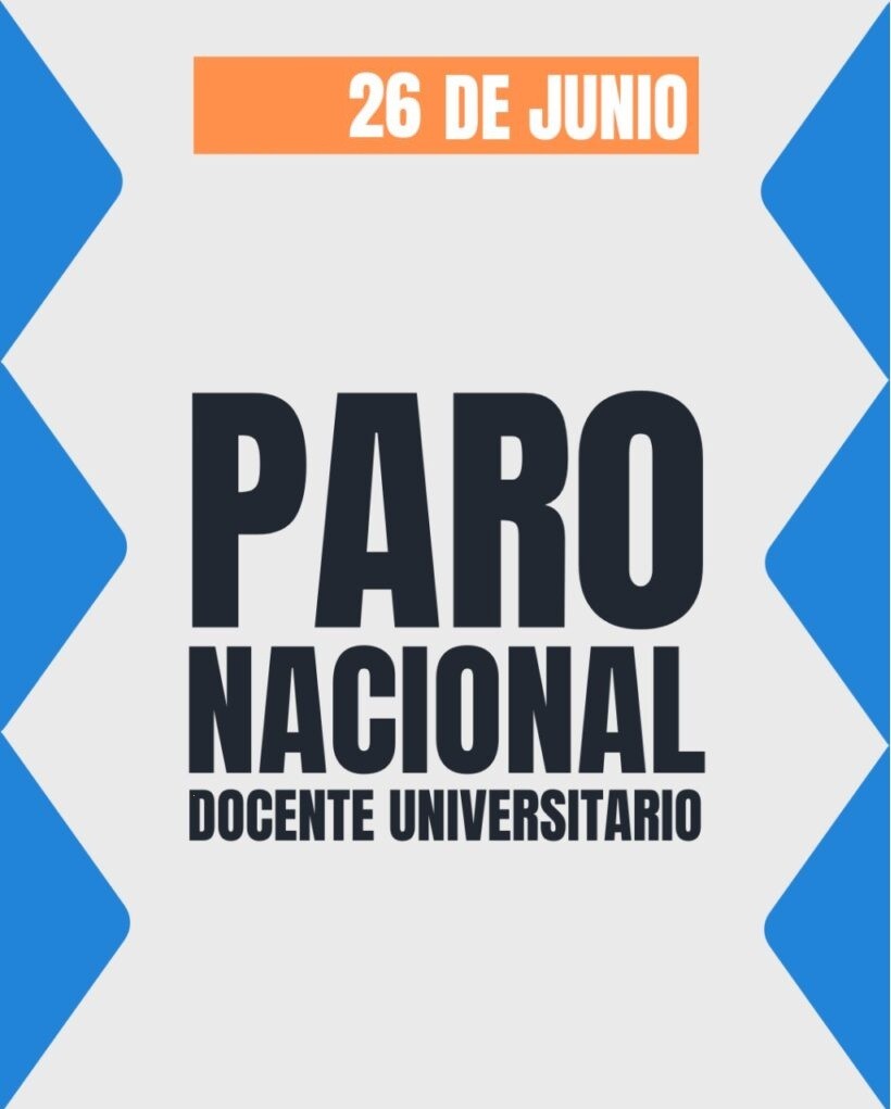 PARO DOCENTE UNIVERSITARIO