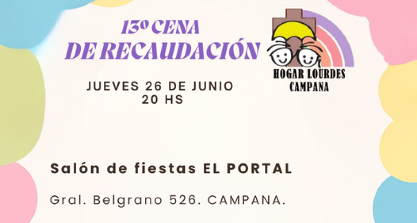 CENA A BENEFICIO DEL HOGAR DEL NIÑO