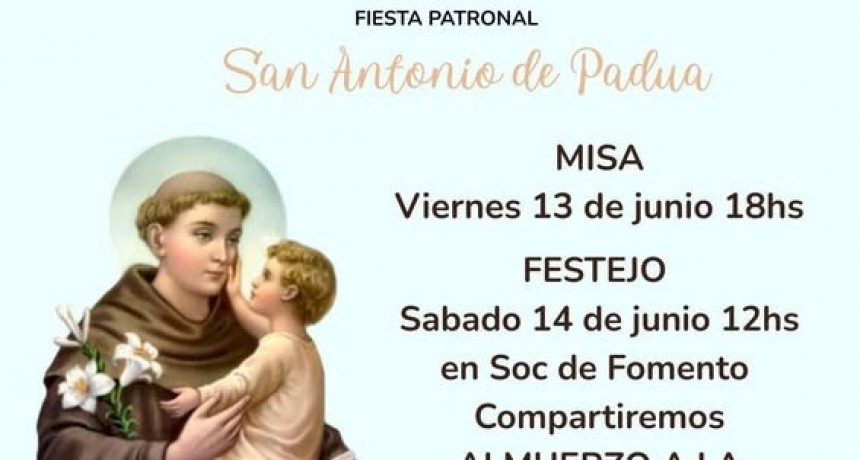 FIESTA PATRONAL DE SAN ANTONIO DE PADUA