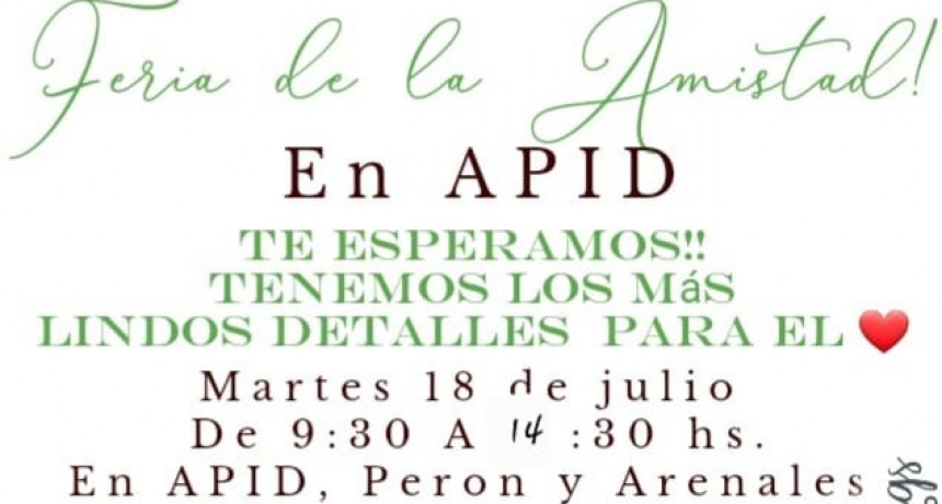FERIA DE LA AMISTAD