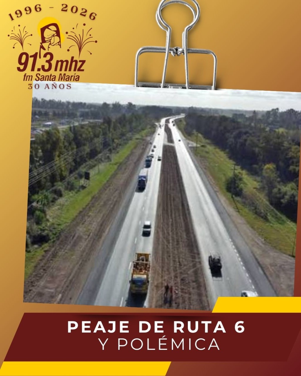 HABILITARON EL COBRO DE PEAJE EN RUTA 6
