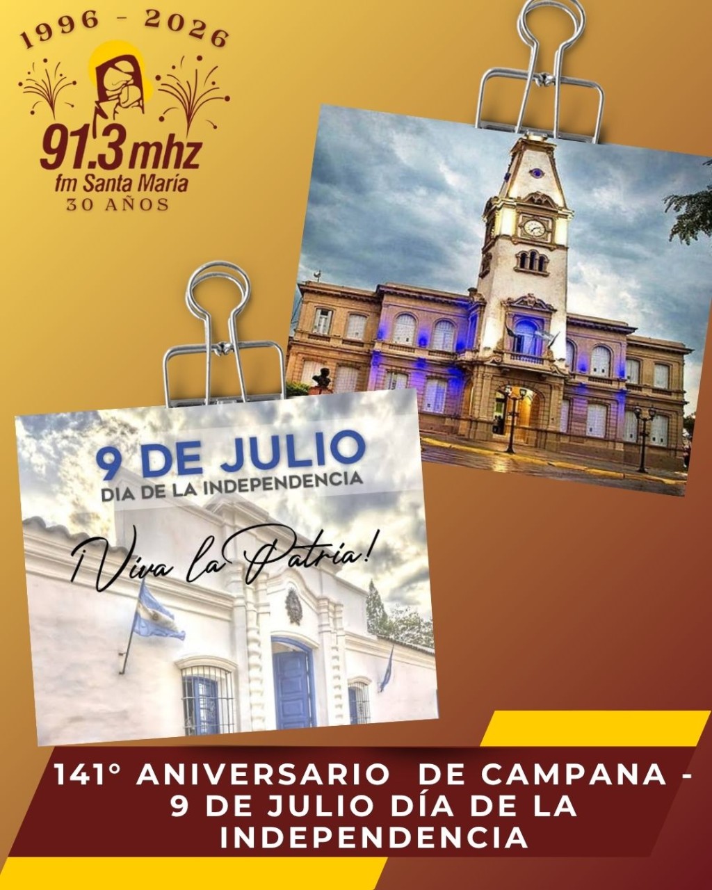 ANIVERSARIO DE CAMPANA Y D&Iacute;A DE LA INDEPENDENCIA