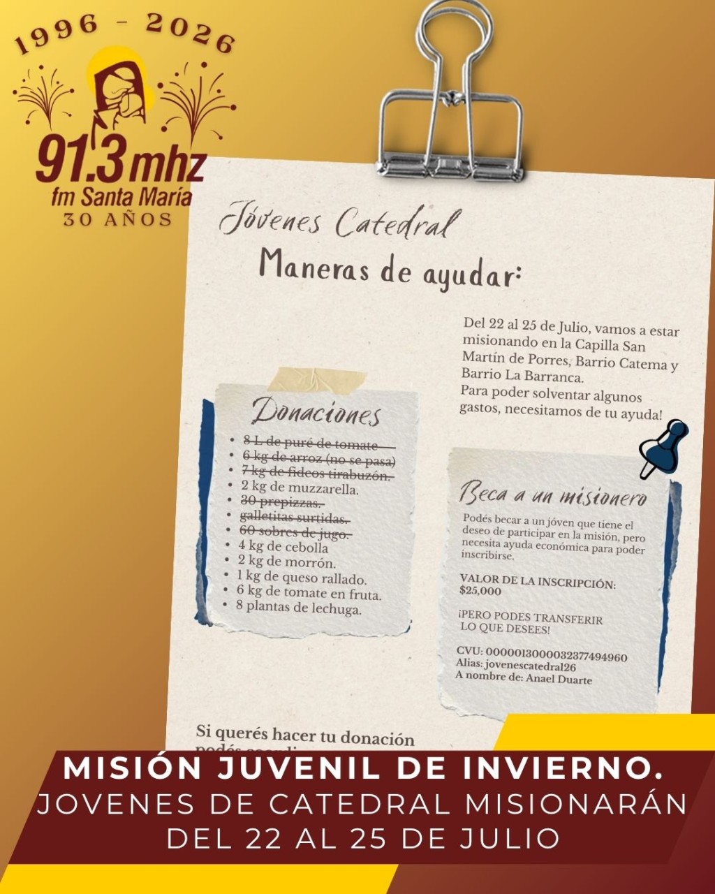MISI&Oacute;N JUVENIL DE INVIERNO