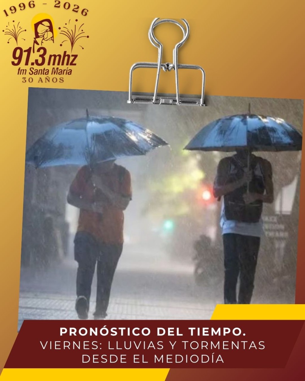 POSIBLES TORMENTAS FUERTES