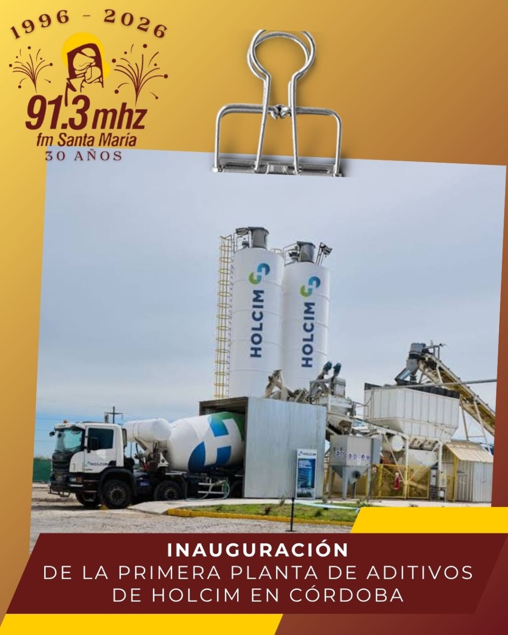 HOLCIM INAUGUR&Oacute; UNA NUEVA PLANTA