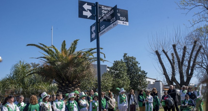IMPUSIERON EL NOMBRE DE MARITA NABAIS A UNA CALLE