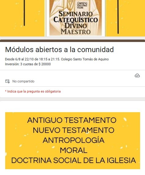 SEMINARIO CATEQUÍSTICO