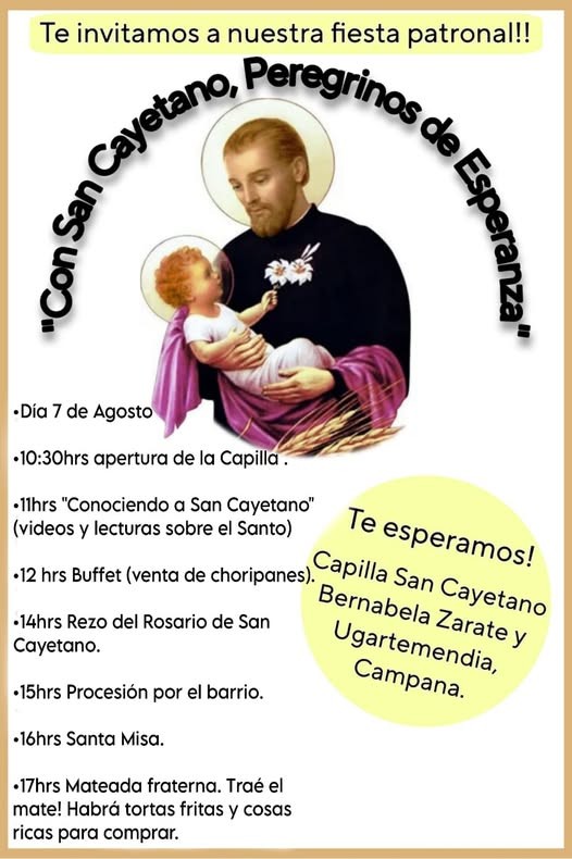 7 DE AGOSTO: SAN CAYETANO