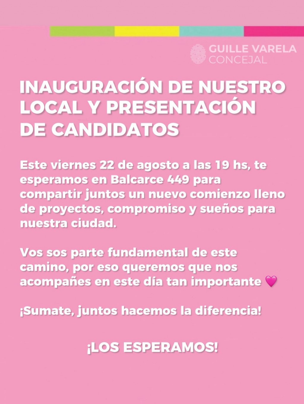 INAUGURACIÓN PARTIDARIA