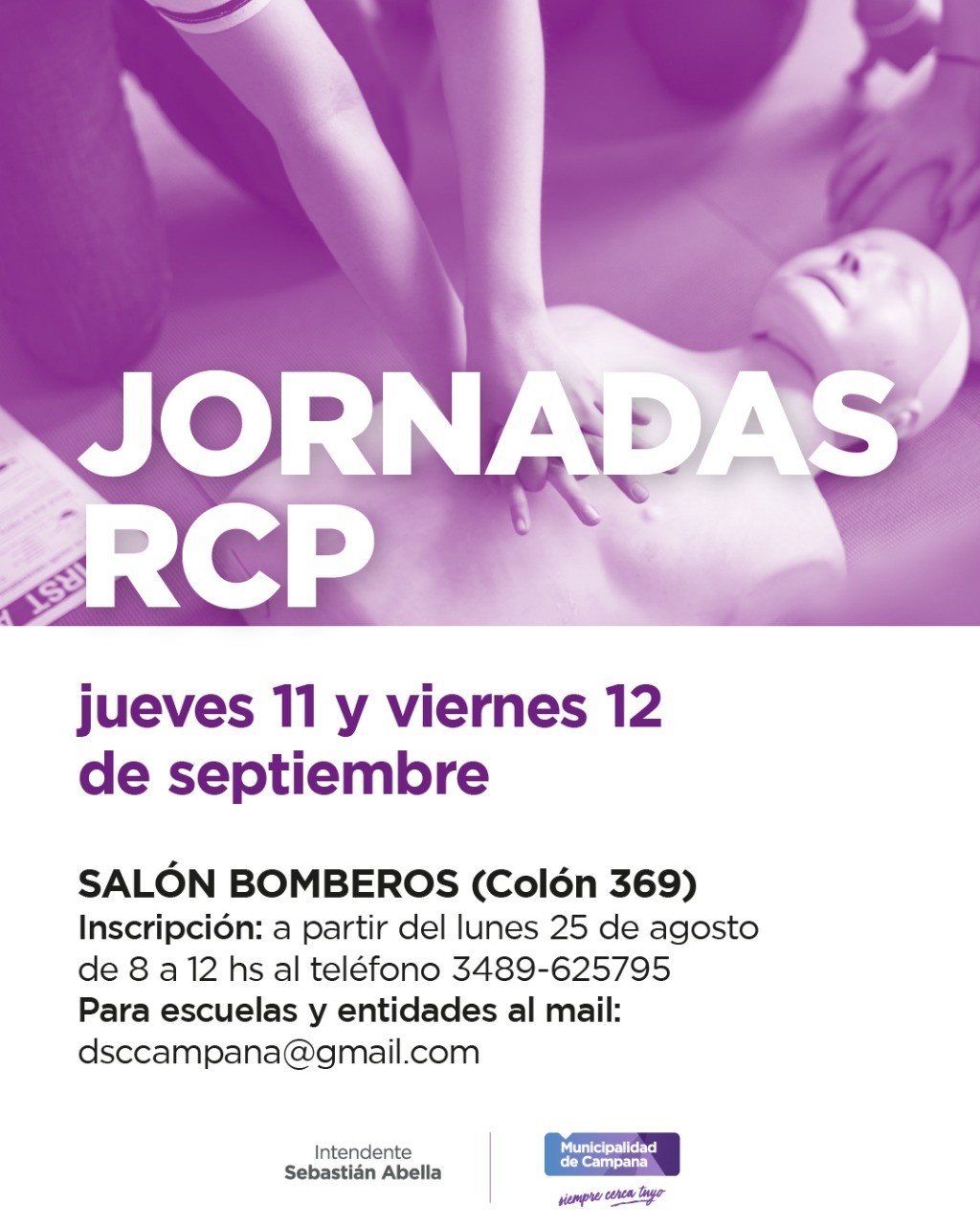 JORNADAS DE CAPACITACIÓN EN TÉCNICAS DE RCP