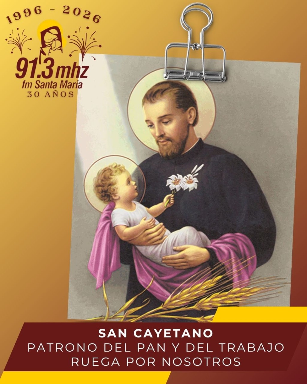 7 DE AGOSTO: SAN CAYETANO