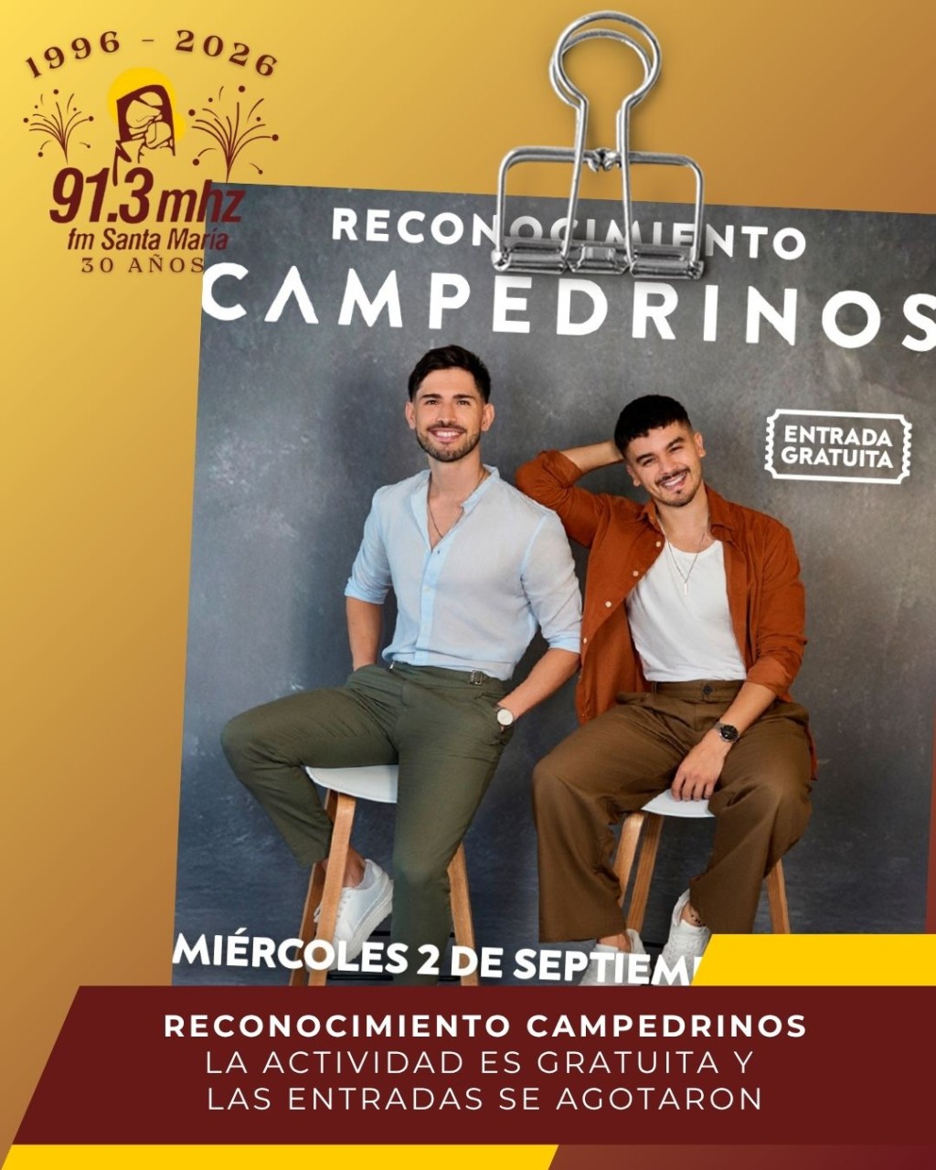 RECONOCIMIENTO PARA LOS CAMPEDRINOS