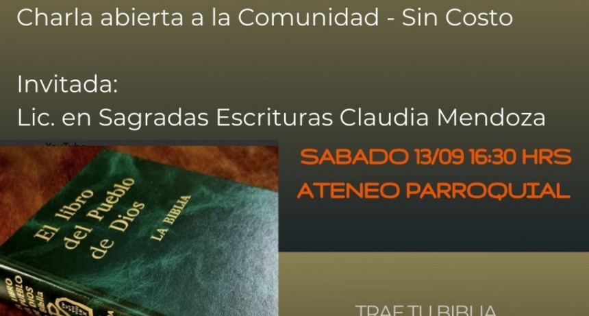 CHARLA SOBRE LA BIBLIA