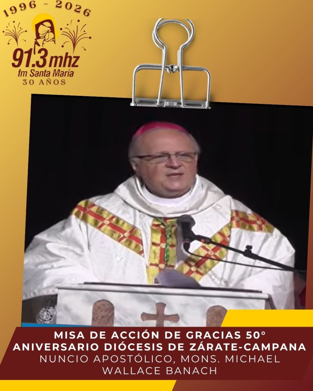 MISA DE ACCI&Oacute;N DE GRACIAS