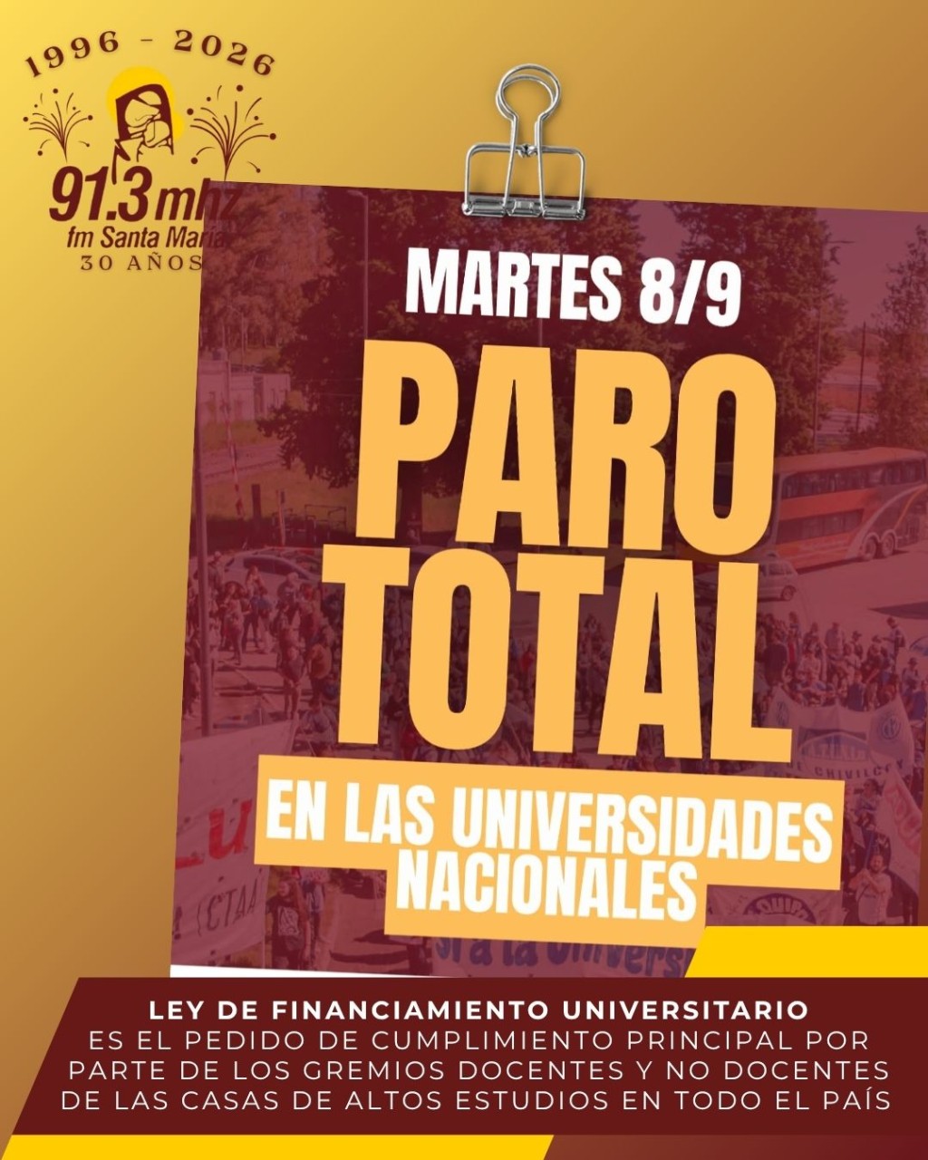 NUEVO PARO NACIONAL UNIVERSITARIO