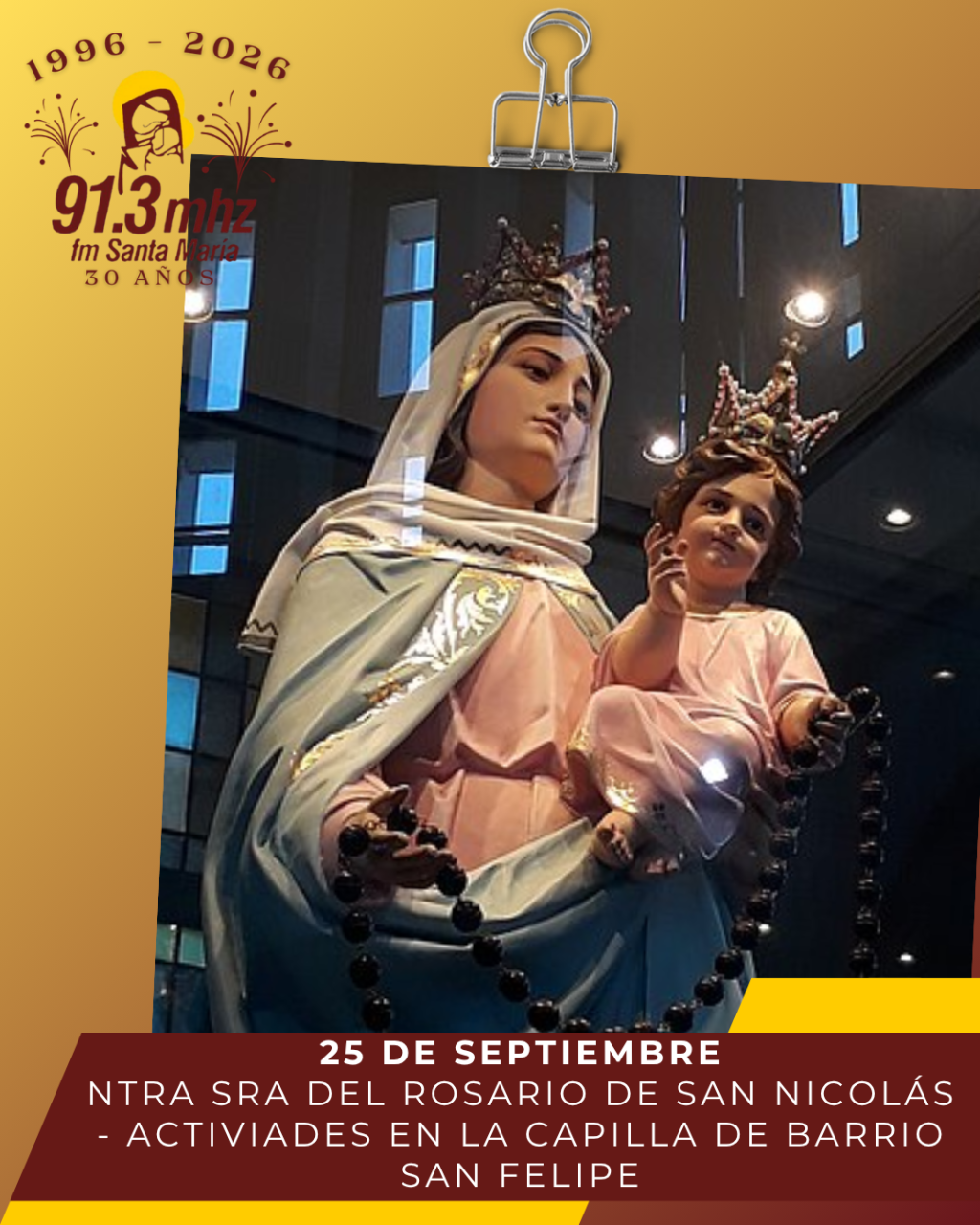 NUESTRA SE&Ntilde;ORA DEL ROSARIO DE SAN NICOL&Aacute;S