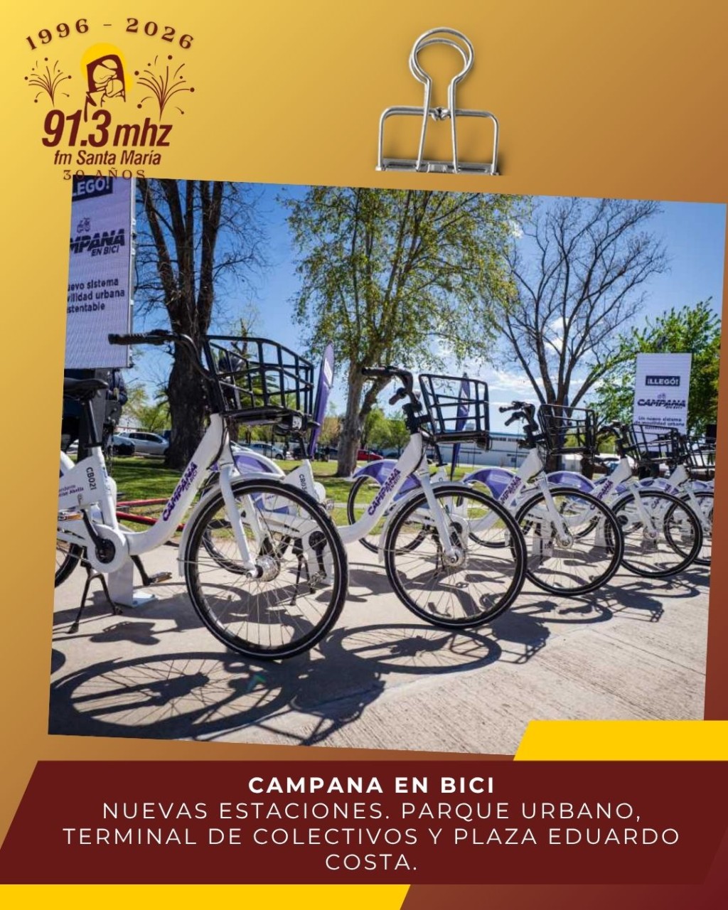 OTRA ESTACI&Oacute;N DE CAMPANA EN BICI