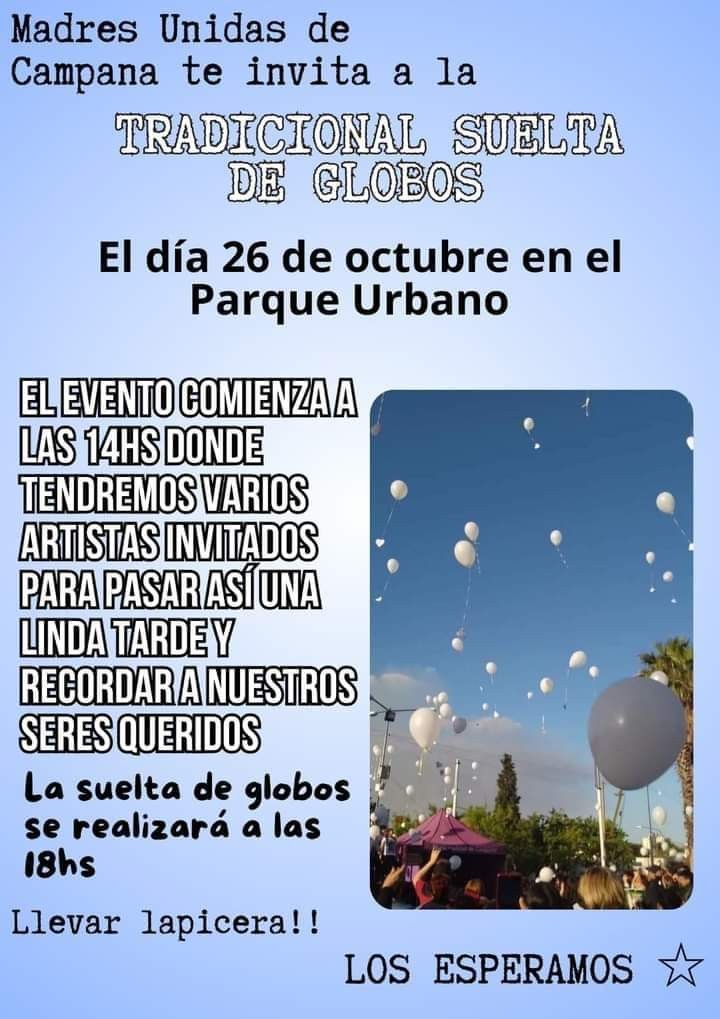 SUELTA DE GLOBOS