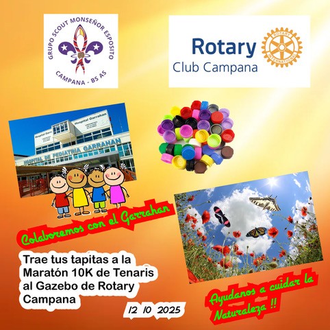 ACCIÓN SOLIDARIA DEL ROTARY Y EL GRUPO SCOUT