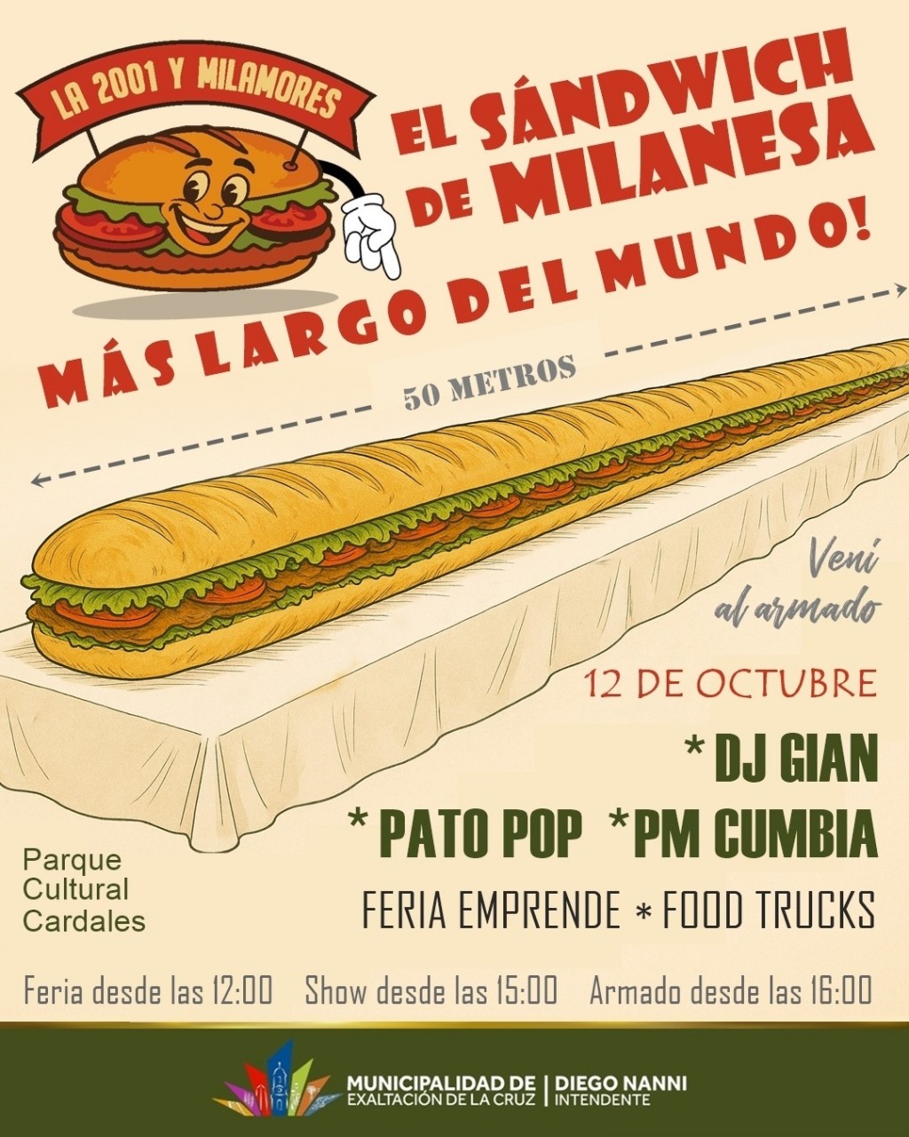 EL SANDWICH DE MILANESA MÁS LARGO DEL MUNDO