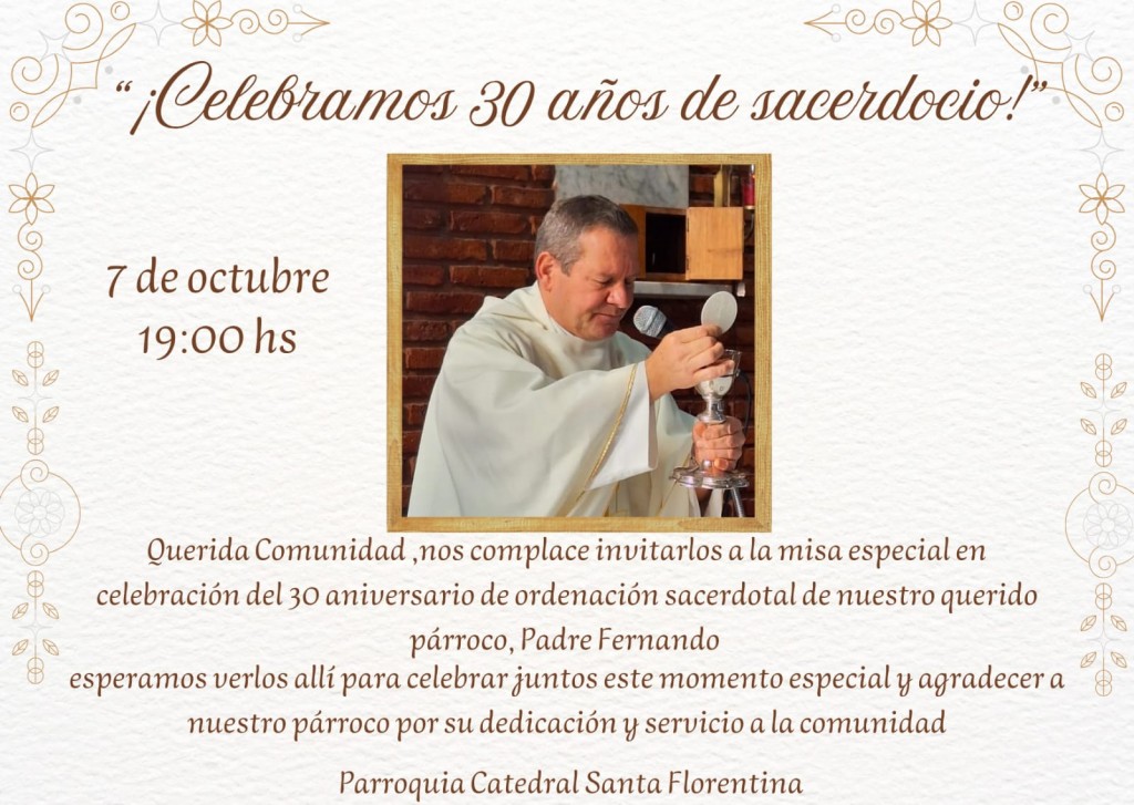 30 AÑOS DE SACERDOCIO
