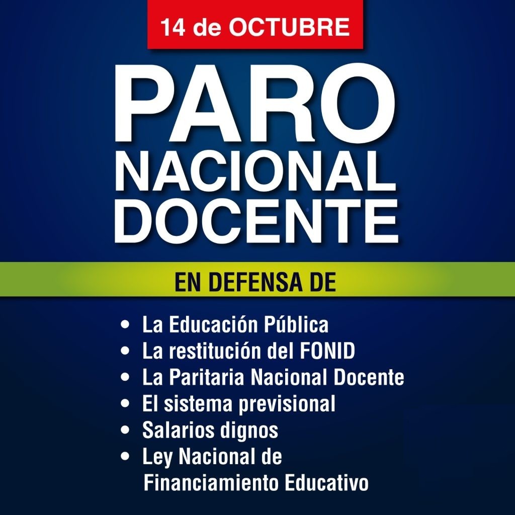 PARO Y MOVILIZACIÓN DOCENTE