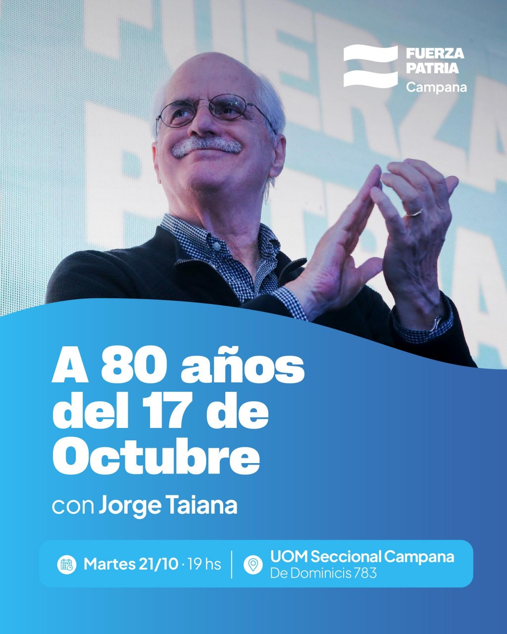 JORGE TAIANA VISITA CAMPANA
