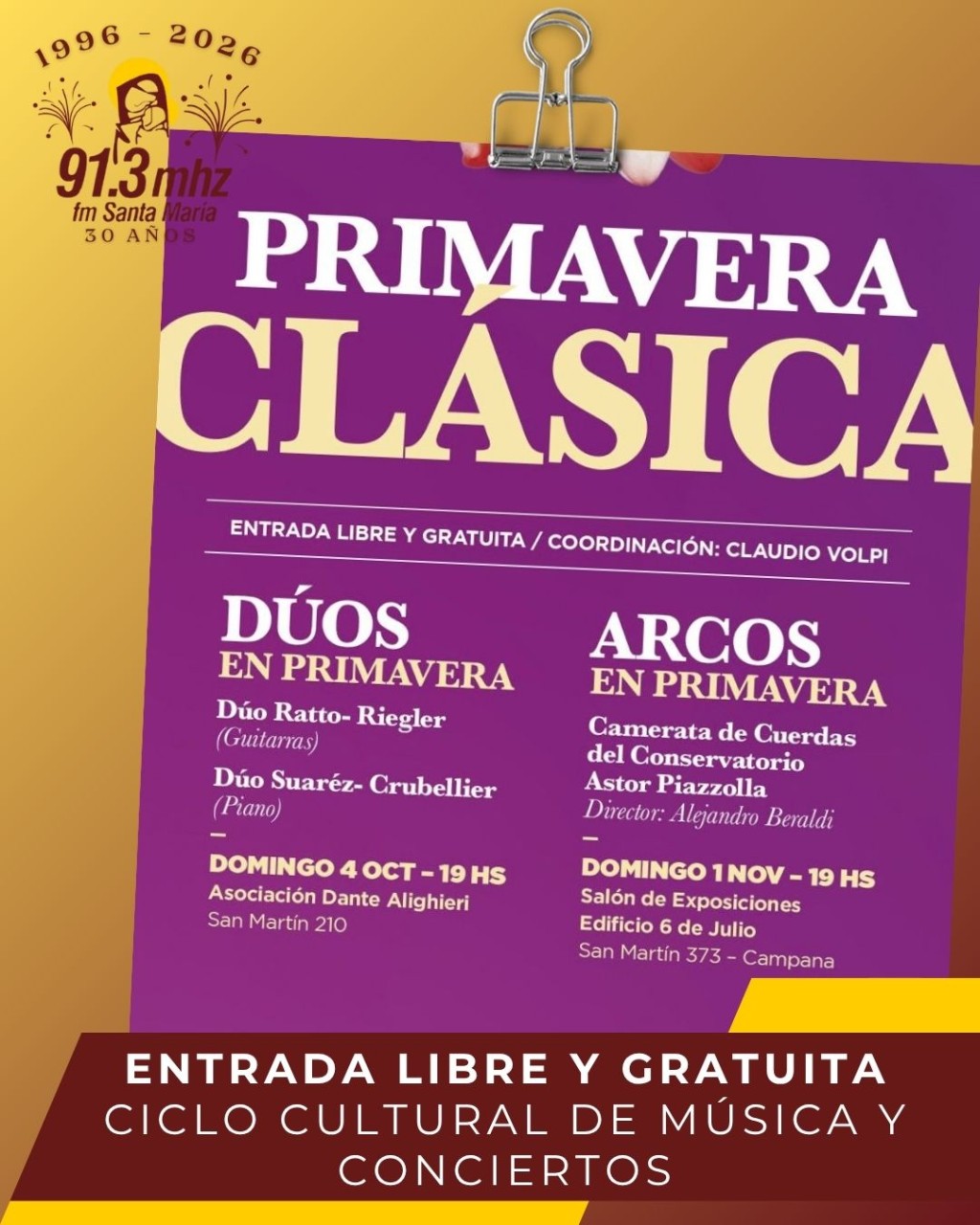 PRIMAVERA CL&Aacute;SICA