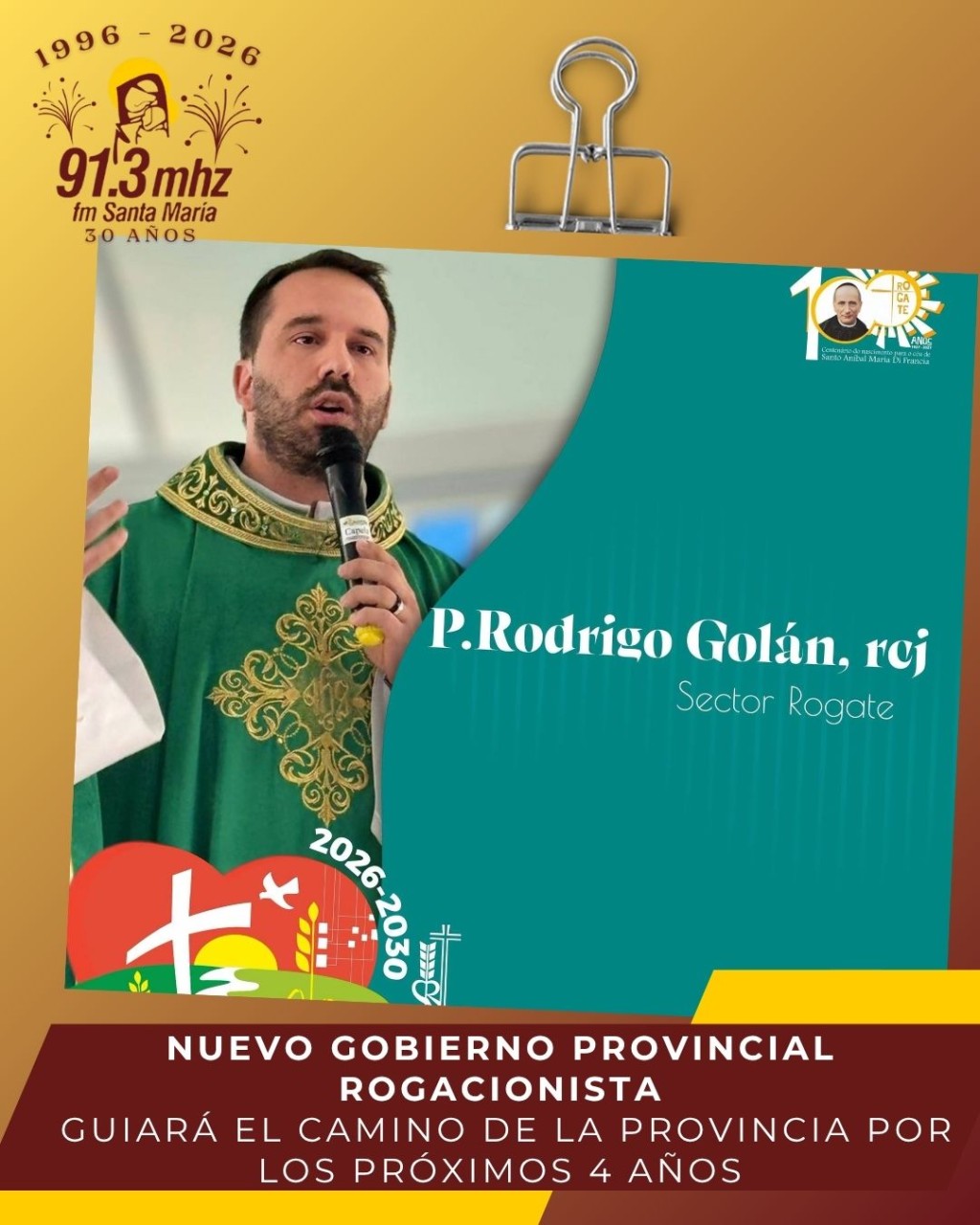NUEVO GOBIERNO PROVINCIAL ROGACIONISTA