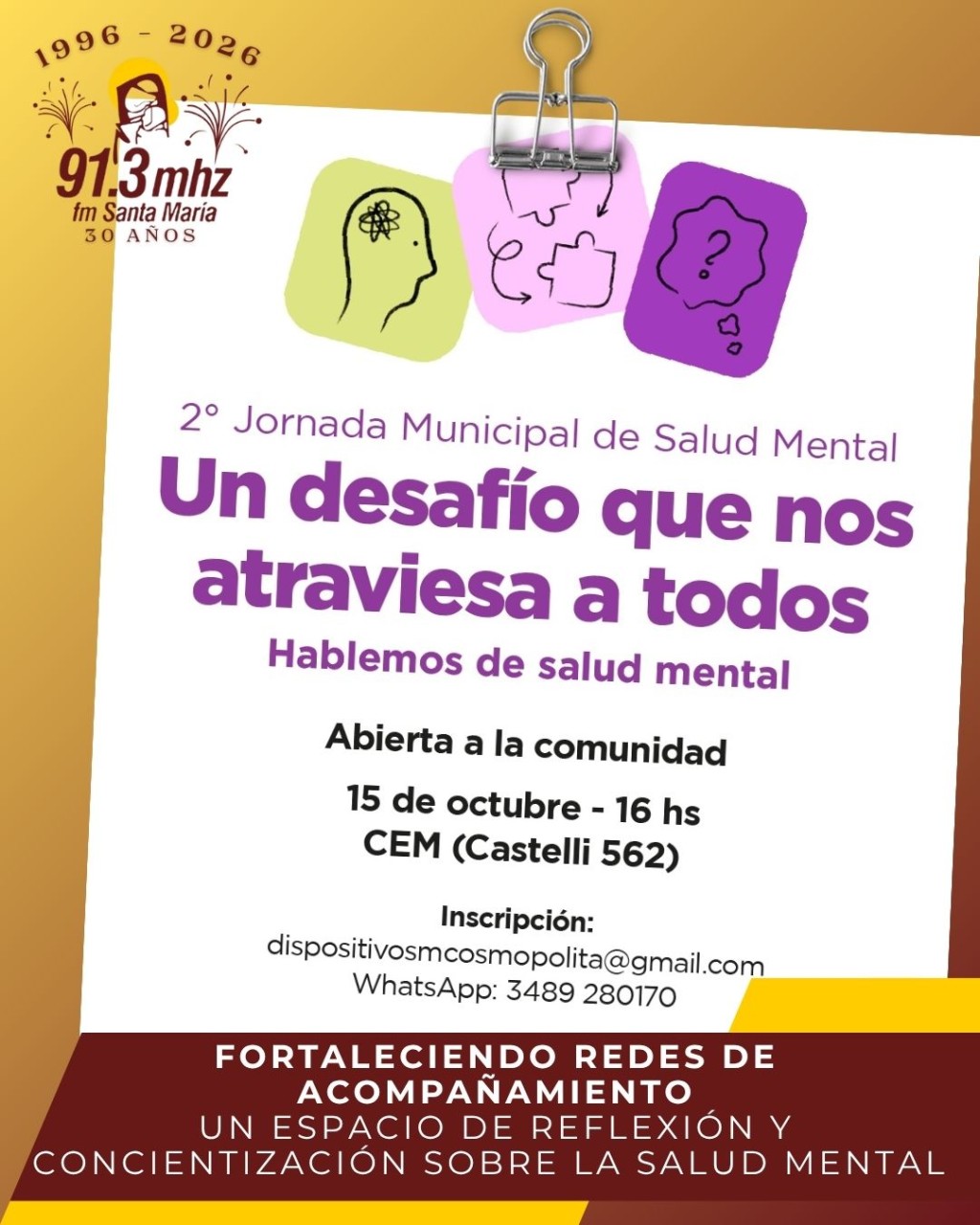 SEGUNDA JORNADA DE SALUD MENTAL