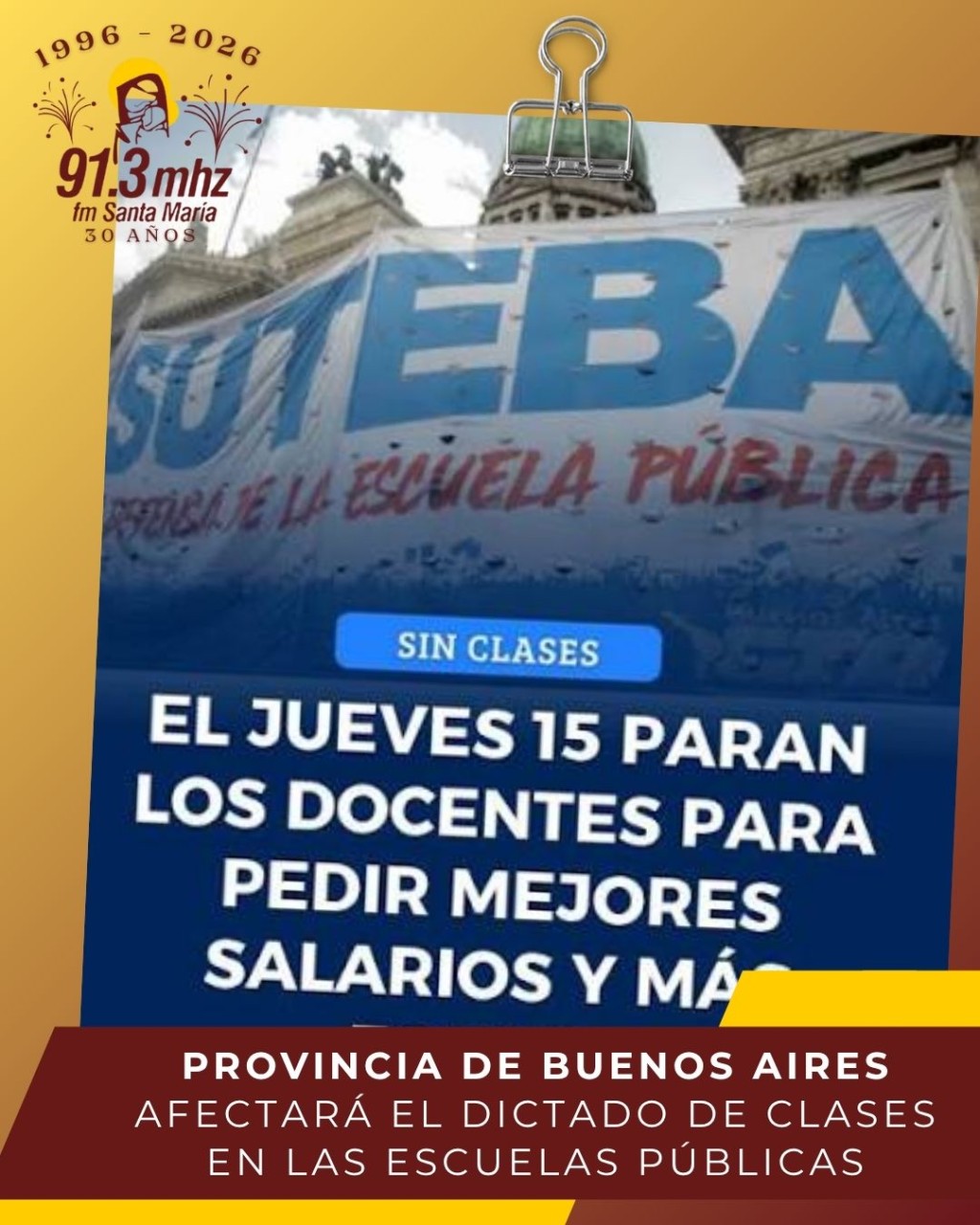PARO Y MOVILIZACI&Oacute;N DOCENTE